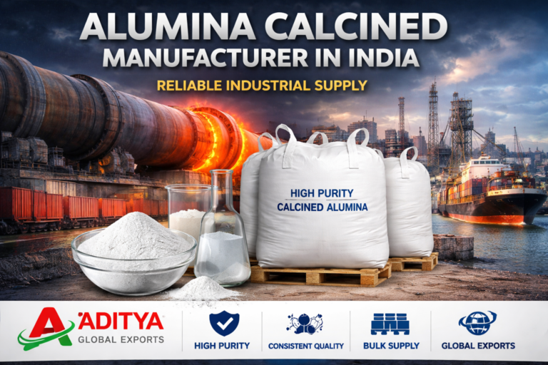 Alumina Calcined Manufacturer in India – Reliable Industrial Supply by Aditya Global Exports
